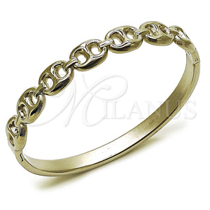 Stainless Steel Jewelry — Individual Bangle Puff Mariner Design Polished 07. Thickness — main product view — SKU 163641 | Acero Inoxidable joyería — Individual Bangle Puff Mariner diseño pulido 07. Thickness — SKU 163641