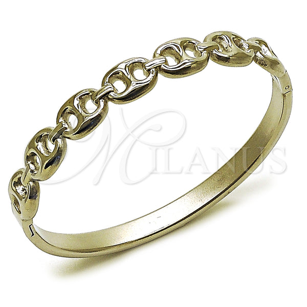 Stainless Steel Jewelry — Individual Bangle Puff Mariner Design Polished 07. Thickness — main product view — SKU 163641 | Acero Inoxidable joyería — Individual Bangle Puff Mariner diseño pulido 07. Thickness — SKU 163641