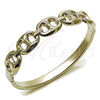 Stainless Steel Individual Bangle, Puff Mariner Design, Polished, Steel Finish, 07.116.0002.05