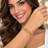 Stainless Steel Individual Bangle, Puff Mariner Design, Polished, Golden Finish, 07.116.0002.1.05 (Thickness, Size 5 (2.50 Diameter))