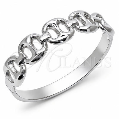 Stainless Steel Individual Bangle, Puff Mariner Design, Polished, Steel Finish, 07.116.0003.05 (Thickness, Size for wholesale, main product view