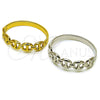 Stainless Steel Individual Bangle, Puff Mariner Design, Polished, Golden Finish, 07.116.0003.1.05 (Thickness, Size 5 (2.50 Diameter))