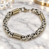Stainless Steel Fancy Bracelet, Polished, Steel Finish, 03.115.0020.09 (Thickness, 9 Inches Length)