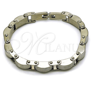 Stainless Steel Bracelet — Solid Bracelet Polished 03. Thickness 9 Inches Length — main product view — SKU 163658 | Acero Inoxidable brazalete — sólido Bracelet pulido 03. Thickness 9 Inches Length — SKU 163658