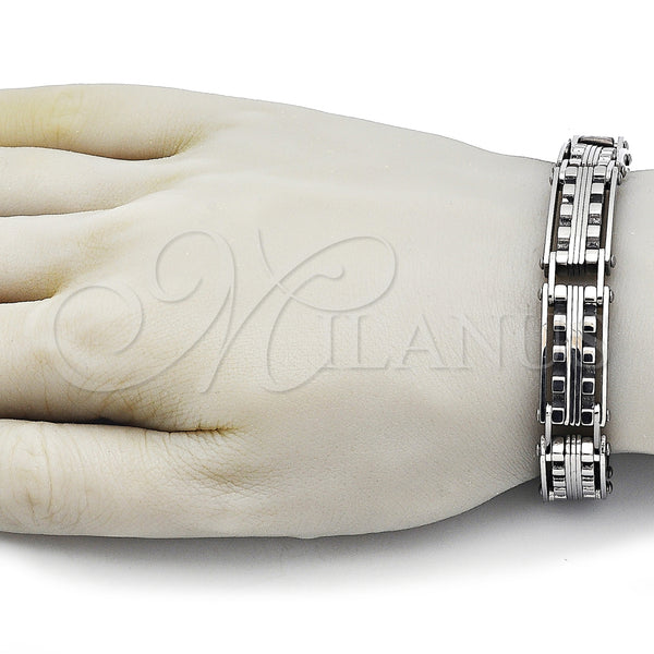Stainless Steel Bracelet — Solid Bracelet Polished 03. 14 MM Thickness 9 — alternate product view — SKU 163659 | Acero Inoxidable brazalete — sólido Bracelet pulido 03. 14 MM Thickness 9 — SKU 163659