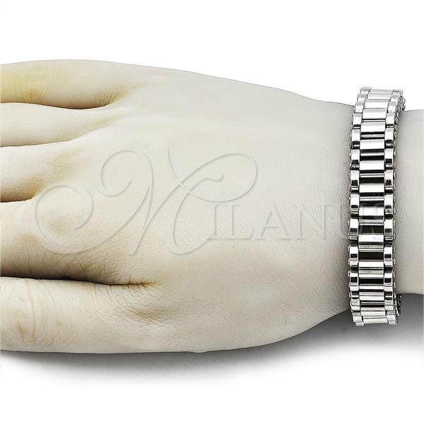 Stainless Steel Bracelet — Fancy Bracelet Polished 03. 14 MM Thickness 9 — alternate product view — SKU 163661 | Acero Inoxidable brazalete — elegante Bracelet pulido 03. 14 MM Thickness 9 — SKU 163661
