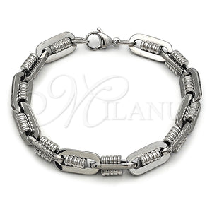 Stainless Steel Bracelet — Solid Bracelet Polished 03. Thickness 9 Inches Length — main product view — SKU 163662 | Acero Inoxidable brazalete — sólido Bracelet pulido 03. Thickness 9 Inches Length — SKU 163662