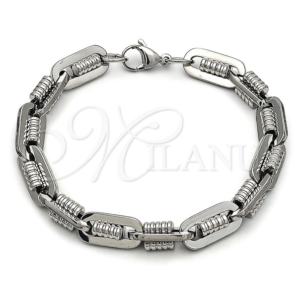 Stainless Steel Bracelet — Solid Bracelet Polished 03. Thickness 9 Inches Length — main product view — SKU 163662 | Acero Inoxidable brazalete — sólido Bracelet pulido 03. Thickness 9 Inches Length — SKU 163662