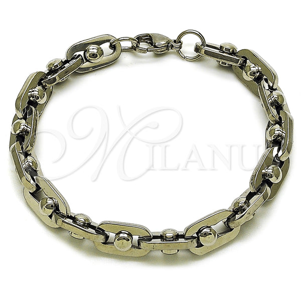 Stainless Steel Fancy Bracelet, Polished, Steel Finish, 03.363.0002.09