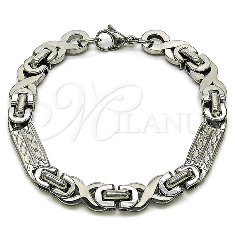 Stainless Steel Fancy Bracelet, Polished, Steel Finish, 03.363.0003.09