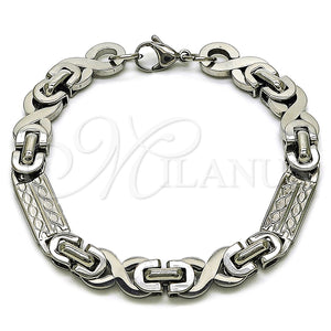 Stainless Steel Bracelet — Fancy Bracelet Polished 03. Thickness 9 Inches Length — main product view — SKU 163665 | Acero Inoxidable brazalete — elegante Bracelet pulido 03. Thickness 9 Inches Length — SKU 163665