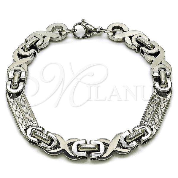 Stainless Steel Bracelet — Fancy Bracelet Polished 03. Thickness 9 Inches Length — main product view — SKU 163665 | Acero Inoxidable brazalete — elegante Bracelet pulido 03. Thickness 9 Inches Length — SKU 163665