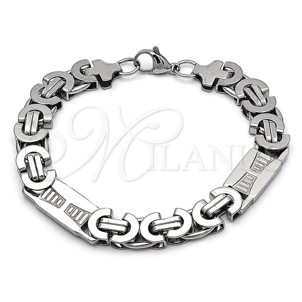 Stainless Steel Fancy Bracelet, Polished, Steel Finish, 03.363.0004.09