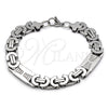 Stainless Steel Bracelet — Fancy Bracelet Polished 03. 11 MM Thickness 9 — main product view — SKU 163666 | Acero Inoxidable brazalete — elegante Bracelet pulido 03. 11 MM Thickness 9 — SKU 163666