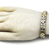 Stainless Steel Fancy Bracelet, Polished, Two Tone, 03.363.0006.09