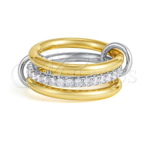 Gold Filled Ring — Multi Stone Ring with White Cubic Zirconia Polished — main product view — SKU 163692 | Oro Laminado anillo — Multi Stone Ring with blanco Cubic Zirconia pulido — SKU 163692