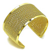 Oro Laminado Individual Bangle, Gold Filled Style Twist Design, Polished, Golden Finish, 07.331.0001 (35 MM Thickness, One size fits all)