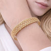Oro Laminado Individual Bangle, Gold Filled Style Twist Design, Polished, Golden Finish, 07.331.0008 (Thickness, One size fits all)