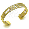 Oro Laminado Individual Bangle, Gold Filled Style Twist Design, Polished, Golden Finish, 07.331.0008 (Thickness, One size fits all)