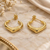 Oro Laminado Small Hoop, Gold Filled Style Heart Design, Polished, Golden Finish, 02.213.0919.25