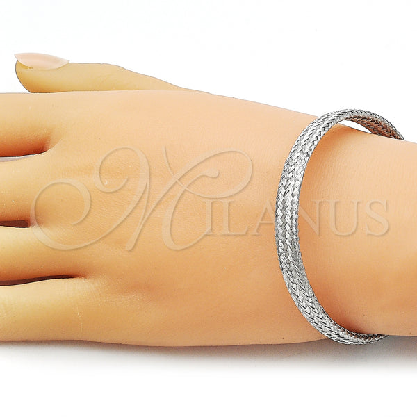 Stainless Steel Jewelry — Individual Bangle Filigree Design Polished 07. 07 MM — alternate product view — SKU 163733 | Acero Inoxidable joyería — Individual Bangle Filigree diseño pulido 07. 07 MM — SKU 163733