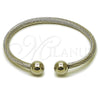 Stainless Steel Individual Bangle, and Ball Polished, Steel Finish, 07.138.0022.2