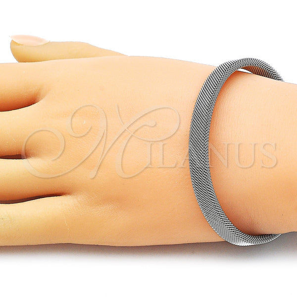 Stainless Steel Jewelry — Individual Bangle Filigree Design Polished 07. 08 MM — alternate product view — SKU 163737 | Acero Inoxidable joyería — Individual Bangle Filigree diseño pulido 07. 08 MM — SKU 163737