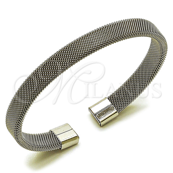 Stainless Steel Jewelry — Individual Bangle Filigree Design Polished 07. 08 MM — main product view — SKU 163737 | Acero Inoxidable joyería — Individual Bangle Filigree diseño pulido 07. 08 MM — SKU 163737