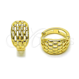Gold Filled Hoop Earrings — Huggie Hoop Polished 02. — main product view — SKU 163752 | Oro Laminado aretes de aro — Huggie Hoop pulido 02. — SKU 163752