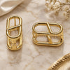 Oro Laminado Huggie Hoop, Gold Filled Style Puff Mariner Design, Polished, Golden Finish, 02.195.0383.12