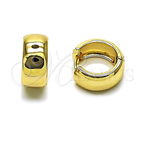 Gold Filled Hoop Earrings — Huggie Hoop Polished 02. — main product view — SKU 163764 | Oro Laminado aretes de aro — Huggie Hoop pulido 02. — SKU 163764