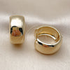 Oro Laminado Huggie Hoop, Gold Filled Style Polished, Golden Finish, 02.195.0307.20