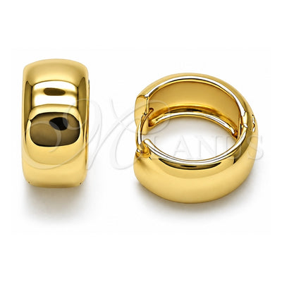 Oro Laminado Huggie Hoop, Gold Filled Style Polished, Golden Finish, 02.195.0307.20