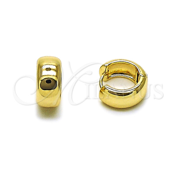 Gold Filled Hoop Earrings — Huggie Hoop Polished 02. — main product view — SKU 163766 | Oro Laminado aretes de aro — Huggie Hoop pulido 02. — SKU 163766