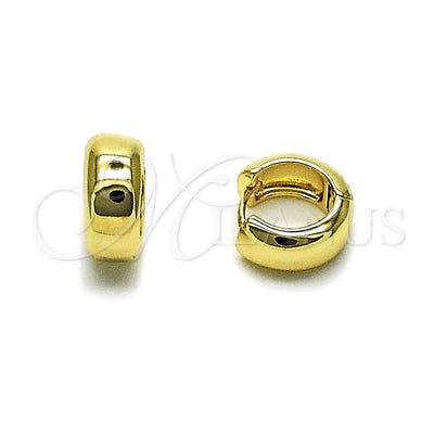 Gold Filled Hoop Earrings — Huggie Hoop Polished 02. for wholesale, main product view