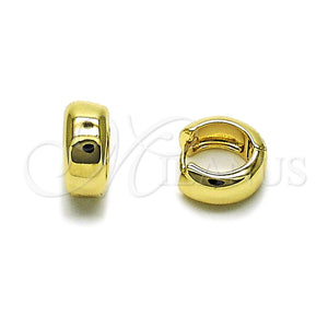 Gold Filled Hoop Earrings — Huggie Hoop Polished 02. — main product view — SKU 163767 | Oro Laminado aretes de aro — Huggie Hoop pulido 02. — SKU 163767