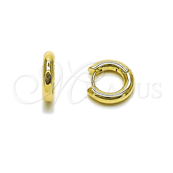 Gold Filled Hoop Earrings — Huggie Hoop Polished 02. — main product view — SKU 163769 | Oro Laminado aretes de aro — Huggie Hoop pulido 02. — SKU 163769