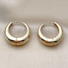 Oro Laminado Huggie Hoop, Gold Filled Style Polished, Golden Finish, 02.195.0171.30