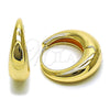 Oro Laminado Huggie Hoop, Gold Filled Style Polished, Golden Finish, 02.195.0171.30