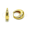 Oro Laminado Huggie Hoop, Gold Filled Style Polished, Golden Finish, 02.195.0171.18