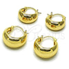 Oro Laminado Small Hoop, Gold Filled Style Polished, Golden Finish, 02.195.0198.16