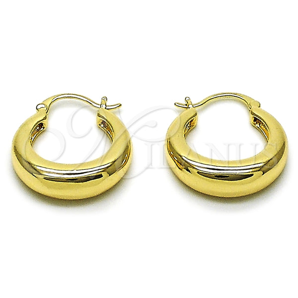 Oro Laminado Small Hoop, Gold Filled Style Polished, Golden Finish, 02.195.0394.20