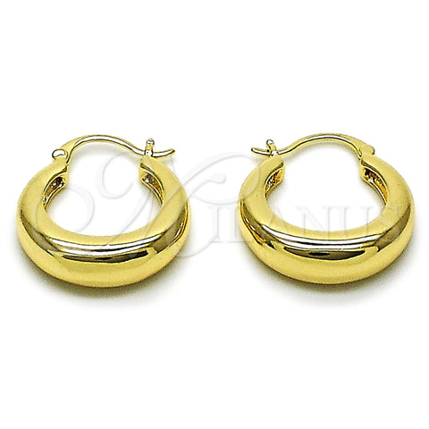 Oro Laminado Small Hoop, Gold Filled Style Polished, Golden Finish, 02.195.0394.20