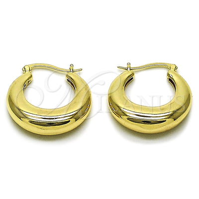 Gold Filled Hoop Earrings — Small Hoop Polished 02. for wholesale, main product view