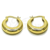 Oro Laminado Small Hoop, Gold Filled Style Polished, Golden Finish, 02.195.0394.25