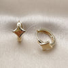 Oro Laminado Huggie Hoop, Gold Filled Style Polished, Golden Finish, 02.195.0400.14