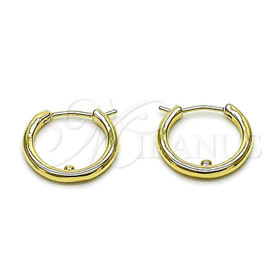 Gold Filled Hoop Earrings — Small Hoop Polished 02. for wholesale, main product view
