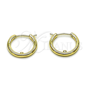 Gold Filled Hoop Earrings — Small Hoop Polished 02. — main product view — SKU 163782 | Oro Laminado aretes de aro — aro pequeño pulido 02. — SKU 163782