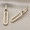 Oro Laminado Huggie Hoop, Gold Filled Style Polished, Golden Finish, 02.195.0402.10