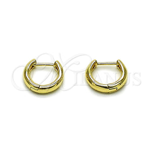 Gold Filled Hoop Earrings — Huggie Hoop Polished 02. — main product view — SKU 163784 | Oro Laminado aretes de aro — Huggie Hoop pulido 02. — SKU 163784